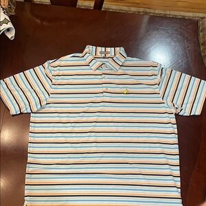 Peter Millar Masters Multicolor Striped Polo